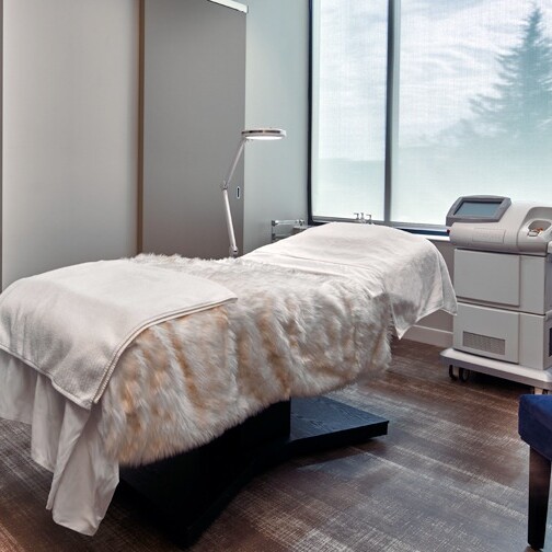 Patient treatment room at SHINE studio in Alpharetta