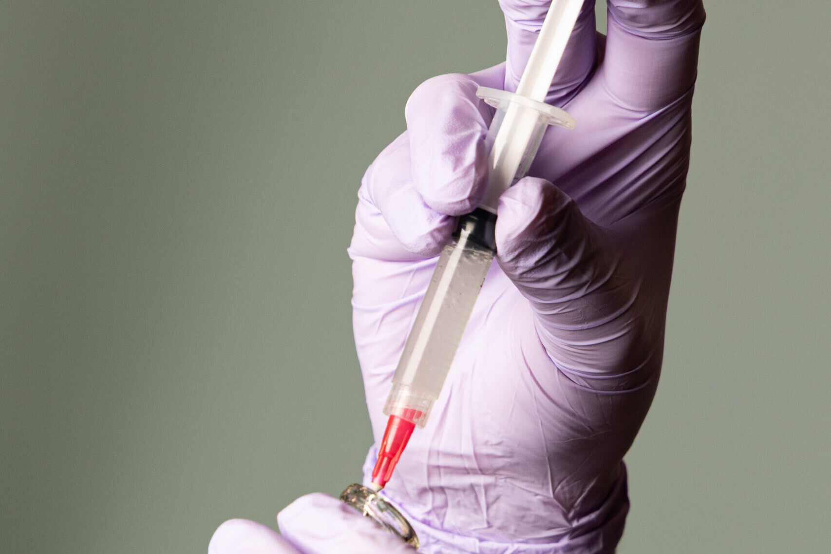 Peptide injection being prepared at Shine Medical Aesthetics in Alpharetta, GA.