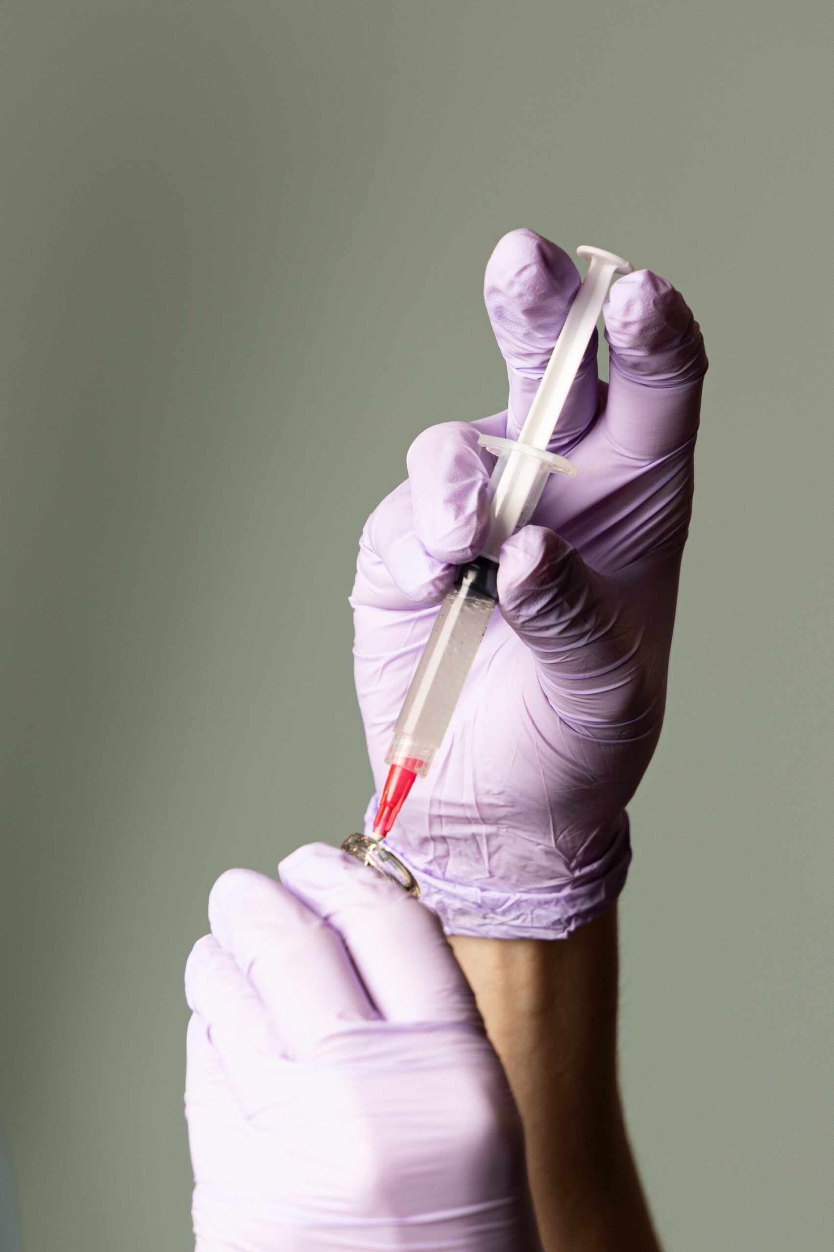 Peptide injection being prepared at Shine Medical Aesthetics in Alpharetta, GA.